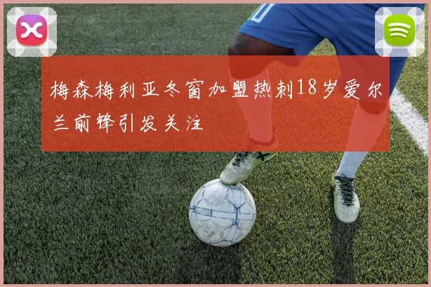 梅森梅利亚冬窗加盟热刺18岁爱尔兰前锋引发关注